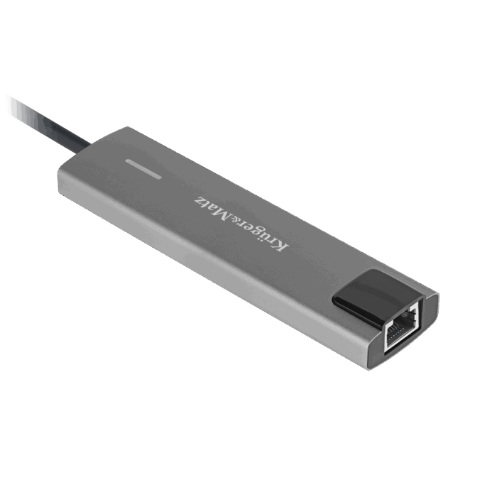 Адаптер (концентратор) USB типу C на HDMI/2x Krüger&matz KM0391 USB 3.0/2x USB типу C/RJ45 - Зображення 3