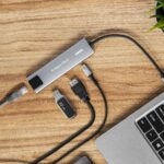 Адаптер (концентратор) USB типу C на HDMI/2x Krüger&matz KM0391 USB 3.0/2x USB типу C/RJ45 - Зображення 5