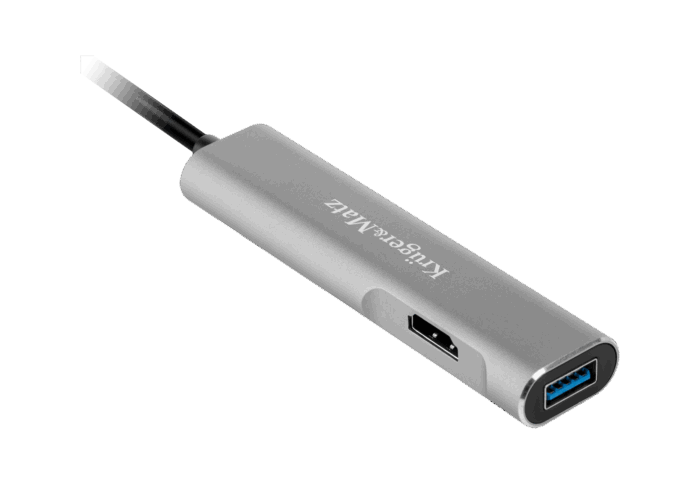 Адаптер (концентратор) USB типу C на порт HDMI/USB 3.0/SD/MicroSD/C Krüger&matz KM0390 - Зображення 3