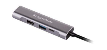 Адаптер (концентратор) USB типу C на порт HDMI/USB 3.0/USB Krüger&matz KM0400 2.0/C