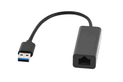 Мережевий адаптер USB 3.0 RJ45 Cabletech KOM0987 LAN гігабіт 10/100/1000 Мбіт