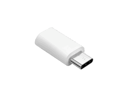 Адаптер Micro USB - GSM1001W USB типу C сріблястий