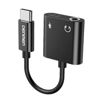 Адаптер USB Type-C GSM1070 -> Jack + USB Type-C (зарядка)