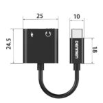 Адаптер USB Type-C GSM1070 -> Jack + USB Type-C (зарядка) - Зображення 3