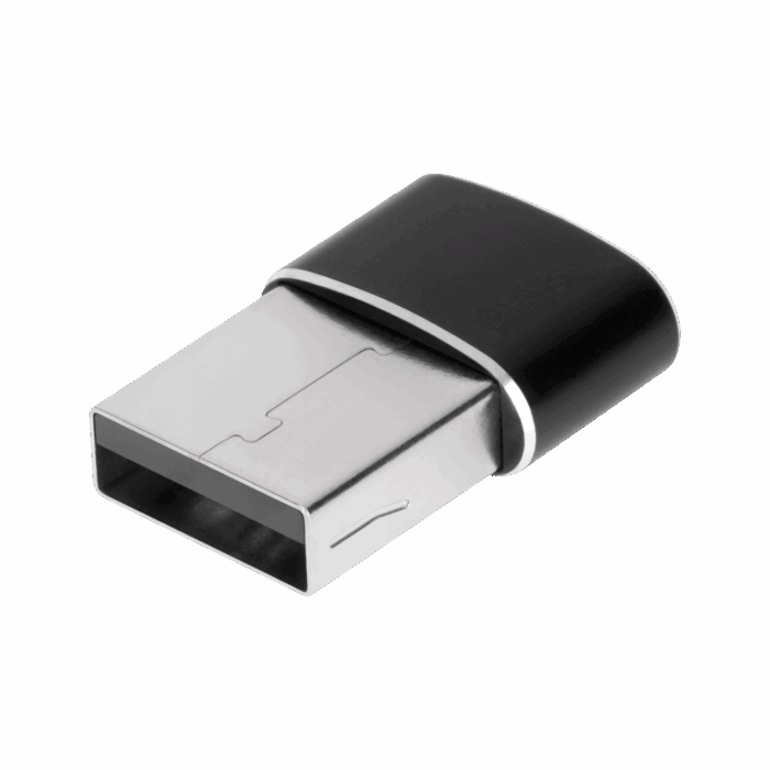 USB - GSM1040 USB Type-C адаптер чорного кольору - Зображення 2