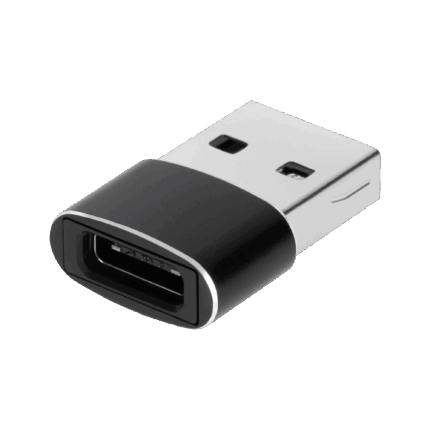 USB - GSM1040 USB Type-C адаптер чорного кольору