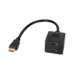 Адаптер HDMI штекер - Cabletech KOM0950 2x HDMI роз'єм 20 см