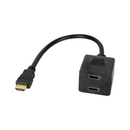 Адаптер HDMI штекер - Cabletech KOM0950 2x HDMI роз'єм 20 см