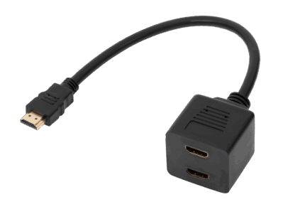 Адаптер HDMI штекер-2 Cabletech ZLA0791 гнізда на кабелі 30 см