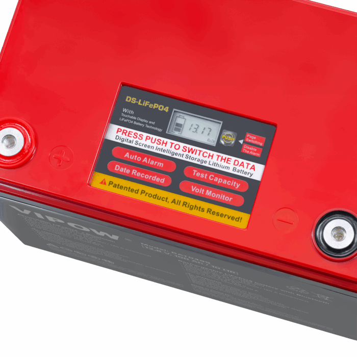 Акумулятор LiFePO4 Vipow BAT0499 100Ah BMS Bluetooth - Зображення 2