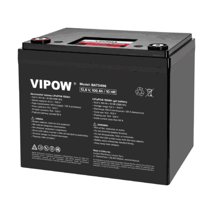 Акумулятор LiFePO4 Vipow BAT0496 100Ah з BMS