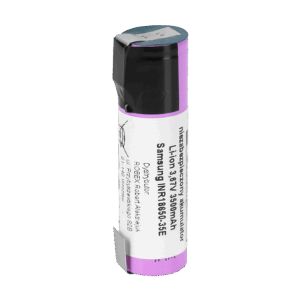 Акумулятор Samsung BAT0674 18650 3500mAh 3.7V INR18650-35E-FT з пластинами