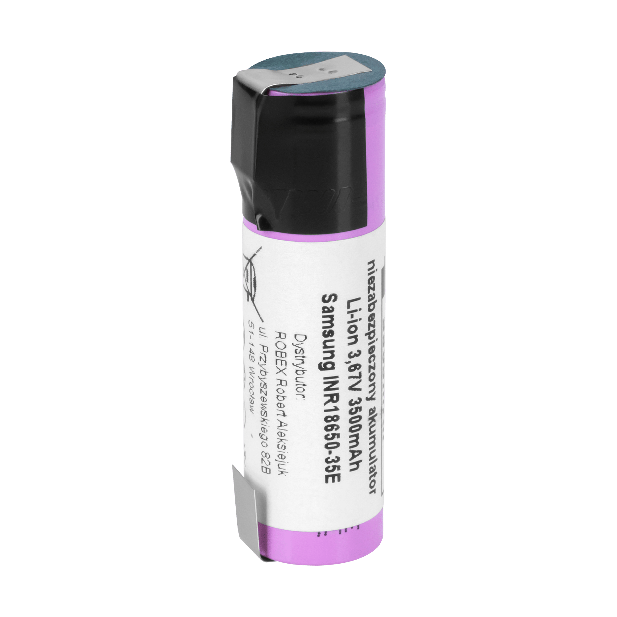 Акумулятор Samsung 18650 3500mAh 3.7V INR18650-35E-FT з пластинами Акумулятор Samsung BAT0674 18650 3500mAh 3.7V INR18650-35E-FT з пластинами