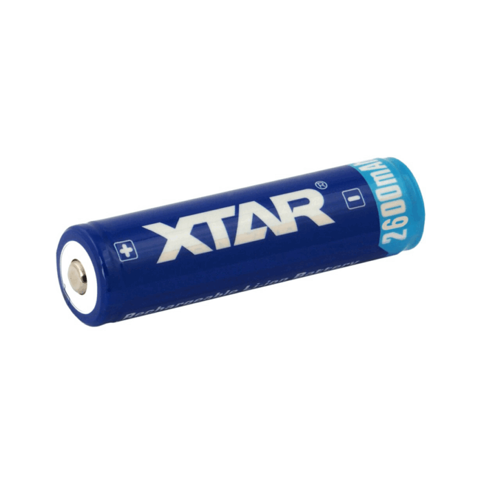 Літій-іонний BAT0655 акумулятор XTAR 18650 3.7V 2600mAh із захистом - Зображення 2