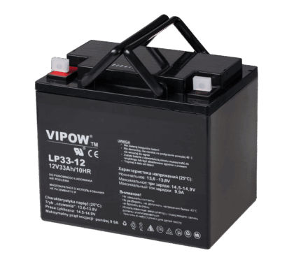 Гелевий акумулятор Vipow BAT0227 12V 33Ah