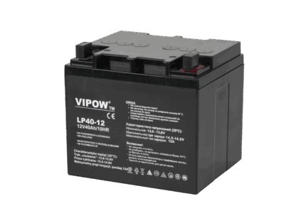 Гелевий акумулятор Vipow BAT0222 12V 40Ah