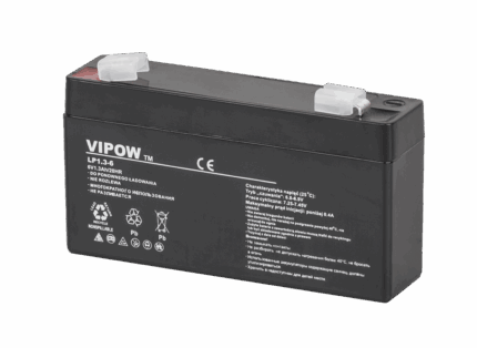 Гелевий акумулятор Vipow BAT0203 6V 1.3Ah