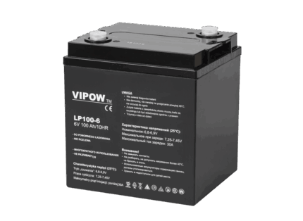 Гелевий акумулятор Vipow BAT0206 6V 100Ah