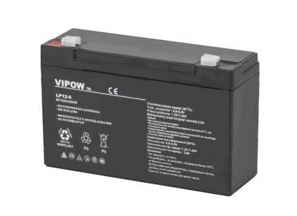 Гелевий акумулятор Vipow BAT0201 6V 12Ah