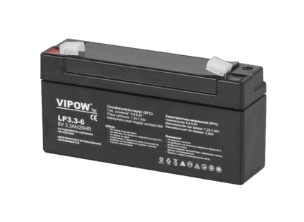Гелевий акумулятор Vipow BAT0205 6V 3.3Ah
