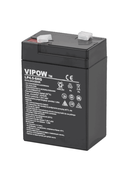 Гелевий акумулятор Vipow BAT0202 6V 4.5Ah HQ
