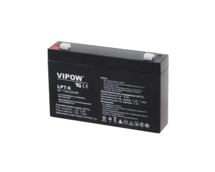 Гелевий акумулятор Vipow BAT0207 6V 7Ah