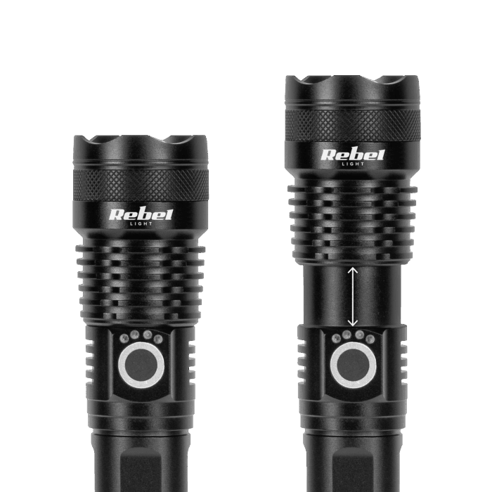 Акумуляторний світлодіодний ліхтарик Rebel URZ0945 10W - Зображення 4
