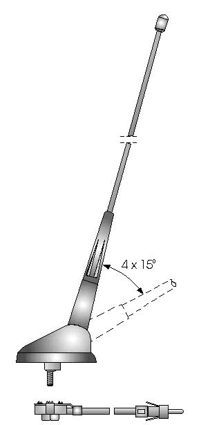 Автомобільна антена Unicon ANT0120 ASp-31.01