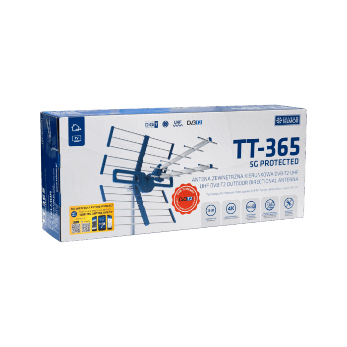 DVB-T/T2 UHF телевізійна антена TT-365 5G Захищена Telkom telmor ANT0710 - Зображення 5