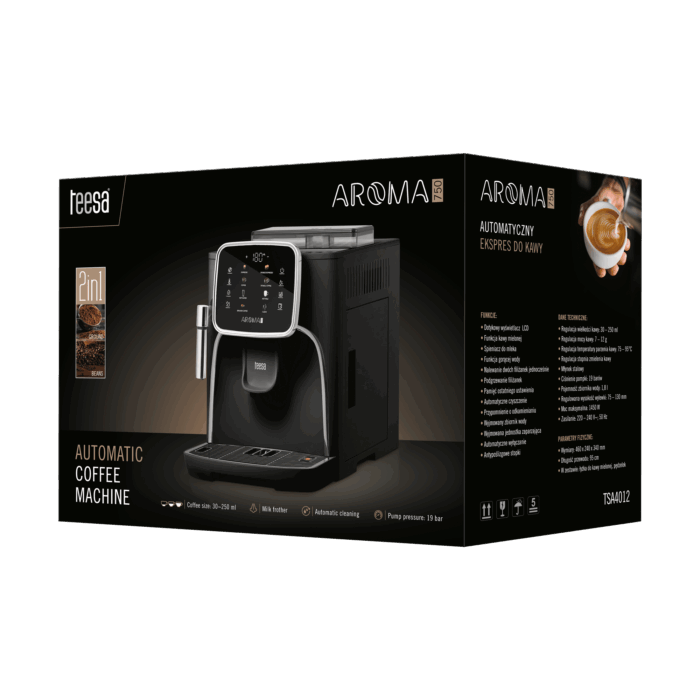Автоматична кавоварка Teesa TSA4012 AROMA 750 з кавомолкою - Зображення 11