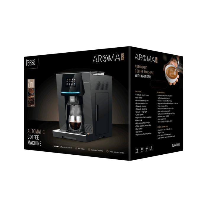 Автоматична кавоварка Teesa TSA4008 AROMA 800 з кавомолкою - Зображення 6