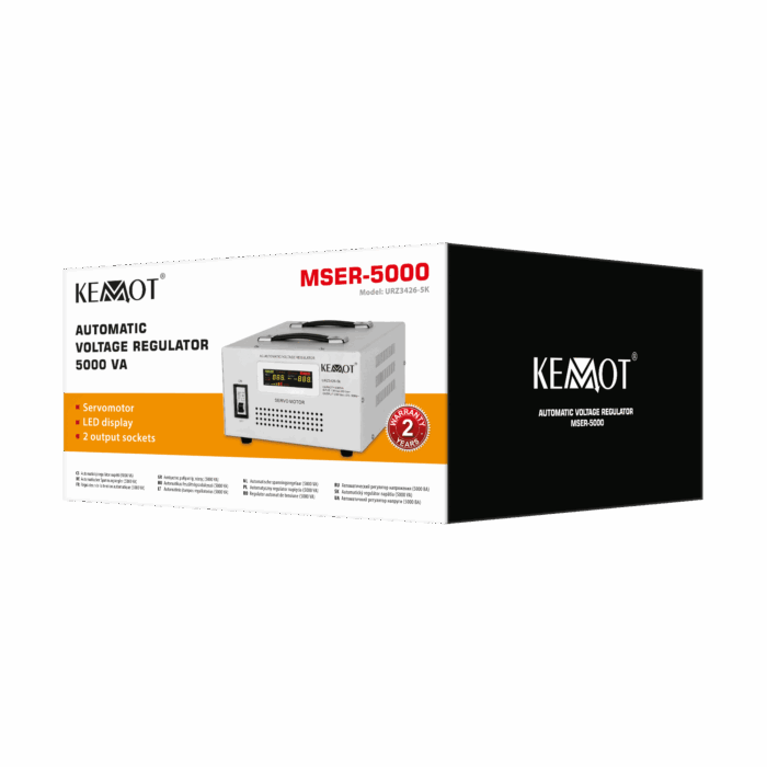 Автоматичний регулятор напруги Kemot URZ3426-5K MSER-5000 (5000 ВА, серводвигун) - Зображення 5