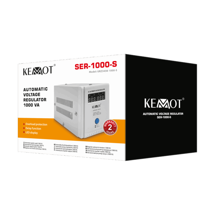 Автоматичний регулятор напруги Kemot URZ3438-1000-S SER-1000-S, точність 8% - Зображення 5