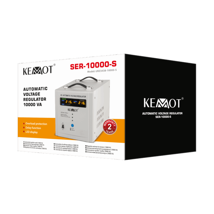 Автоматичний стабілізатор напруги Kemot URZ3438-10000-S SER-10000-S, точність 8% - Зображення 5