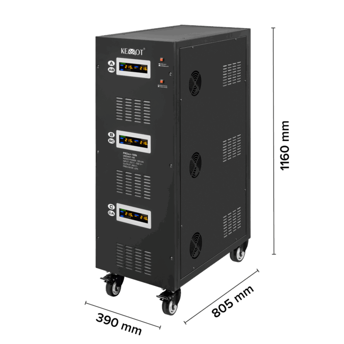 Автоматичний трифазний регулятор напруги Kemot URZ3437-100 PROavr-100k - Зображення 7