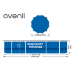 Каркасний круглий басейн Avenli 17800EU 427x84 комплект - Зображення 5