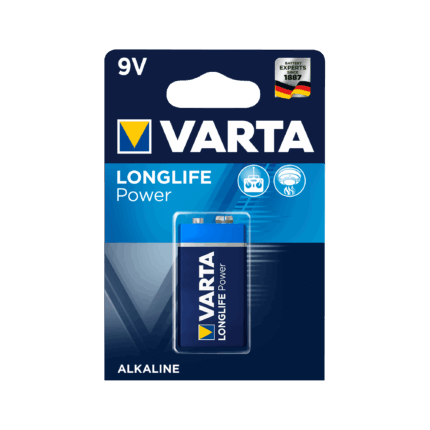 Лужна батарейка Varta BAT0245 9V LONGLIFE 1 шт./бл.