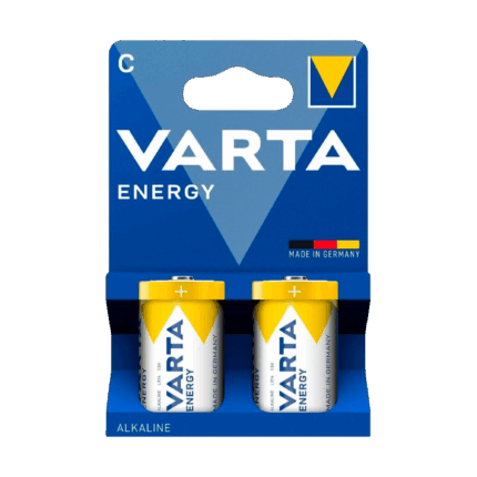 Лужні батарейки Varta BAT0233 LR14 ENERGY 2 шт./бл.