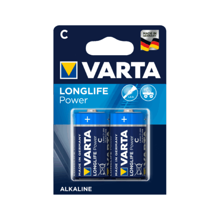 Лужні батарейки Varta BAT0243 LR14 LONGLIFE 2 шт./бл.