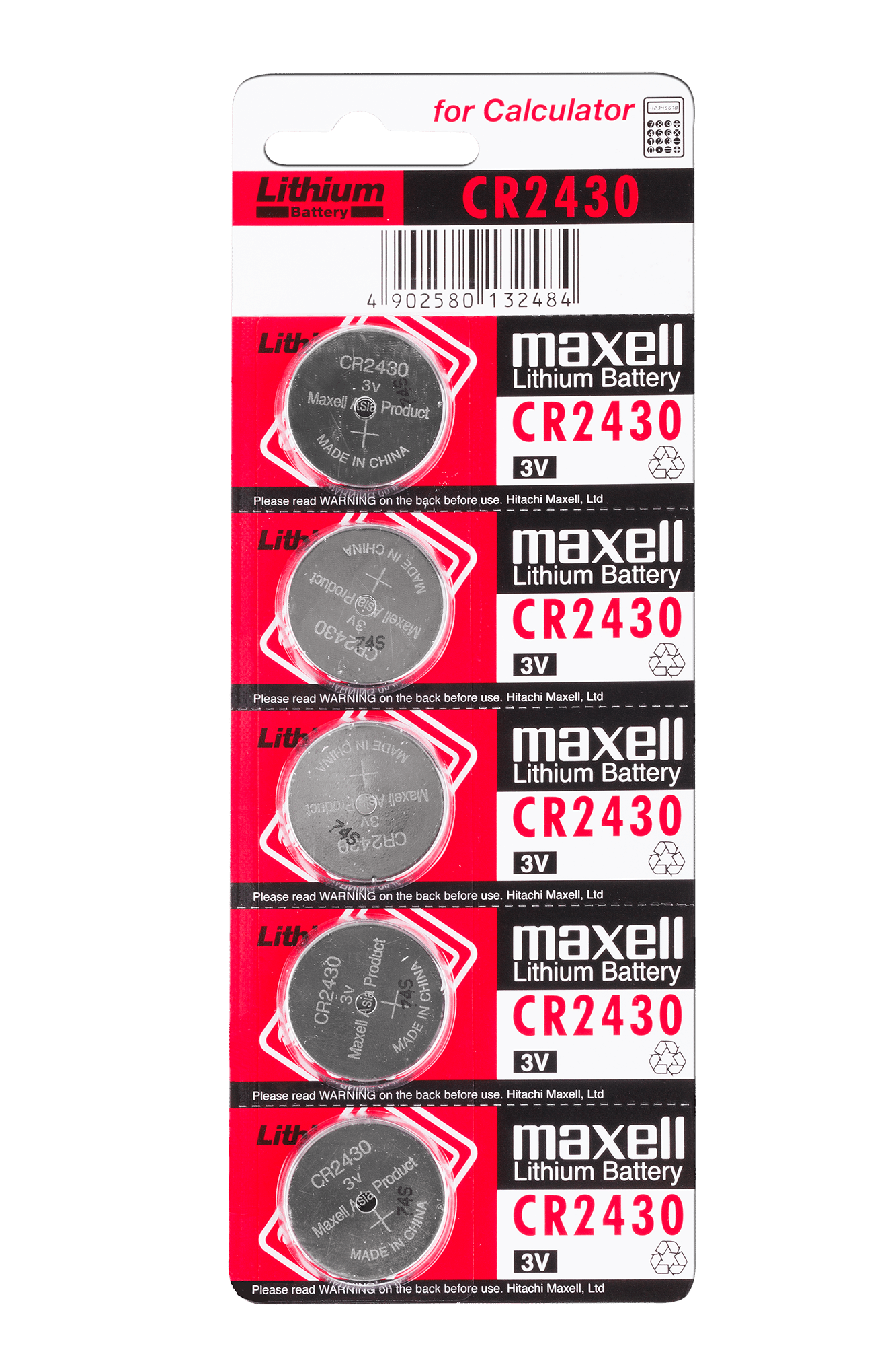 Батарейки Maxell CR2430 5 шт./білий Батарейки Maxell CR2430 BAT0649 5 шт./білий