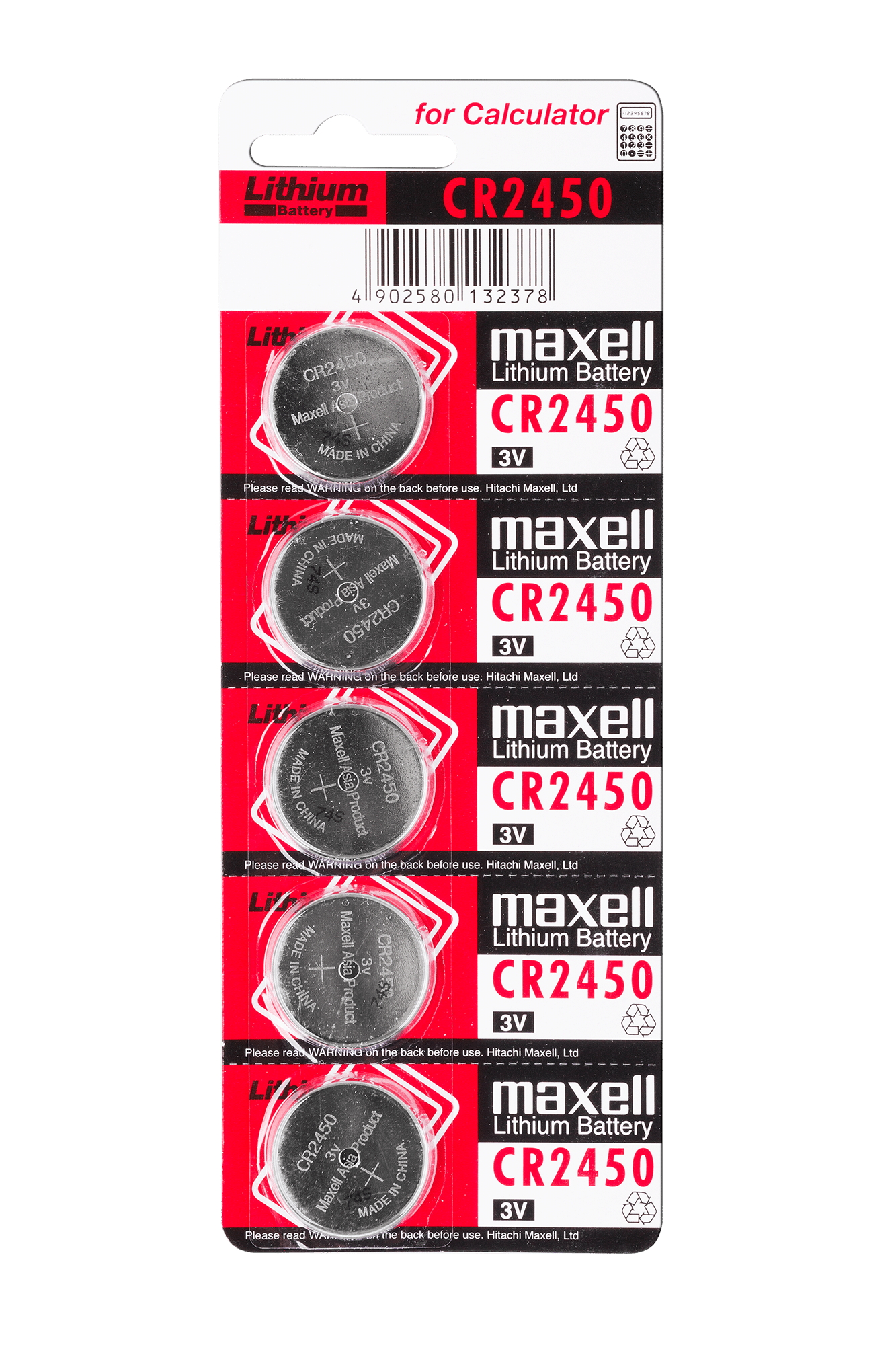 Батарейки Maxell CR2450 5 шт./білий Батарейки Maxell BAT0650 CR2450 5 шт./білий