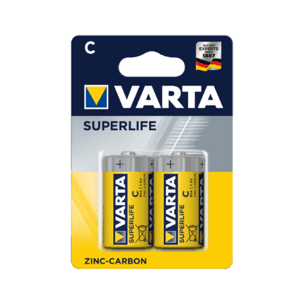 Батарейки Varta BAT0248 R14 SUPERLIFE 2 шт./бл.