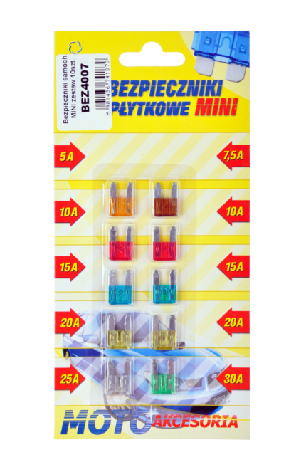 Комплект запобіжників BEZ4007 для автомобілів MINI