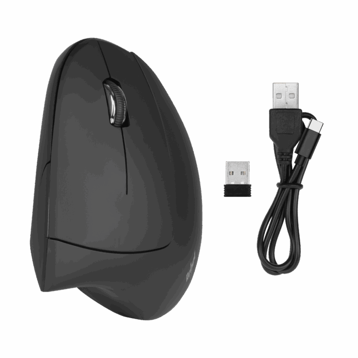 Бездротова вертикальна миша Rebel KOM1035 VM10 - Зображення 6