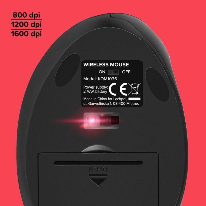 Бездротова вертикальна миша Rebel KOM1036 VM20 - Зображення 11