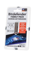 Сімейний пакет BDFP-NP-1Y-NL Bitdefender на 1 рік + флешка на 32 ГБ