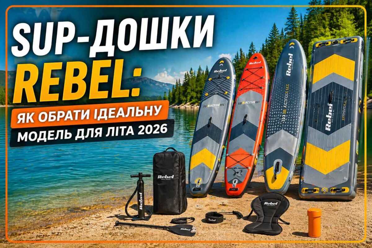 SUP-дошки Rebel: як обрати ідеальну модель для літа 2026