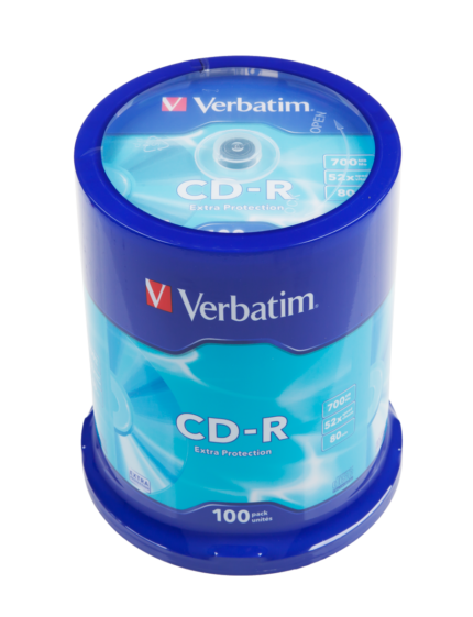 CD-R Verbatim PLY0151 700MB EP 52x cake100 шт.