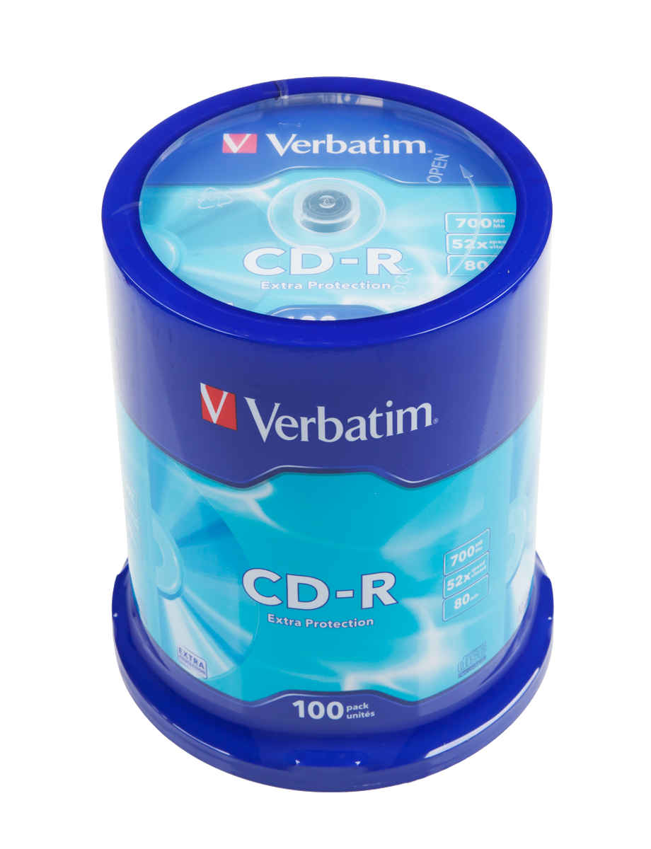 CD-R Verbatim 700MB EP 52x cake100 шт. CD-R Verbatim PLY0151 700MB EP 52x cake100 шт.