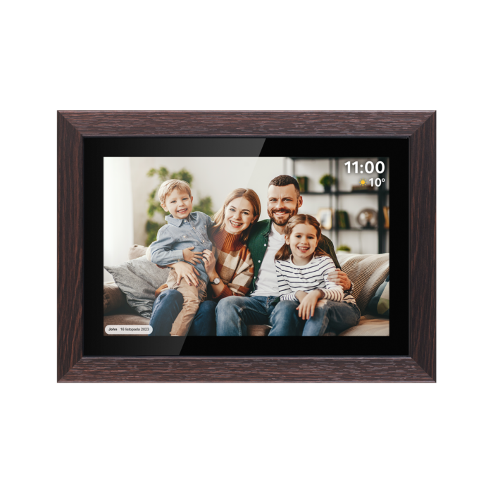 Цифрова фоторамка Kruger&Matz FRAMEO Wi-Fi KM1102 10.1" дерев'яна рамка - Зображення 4